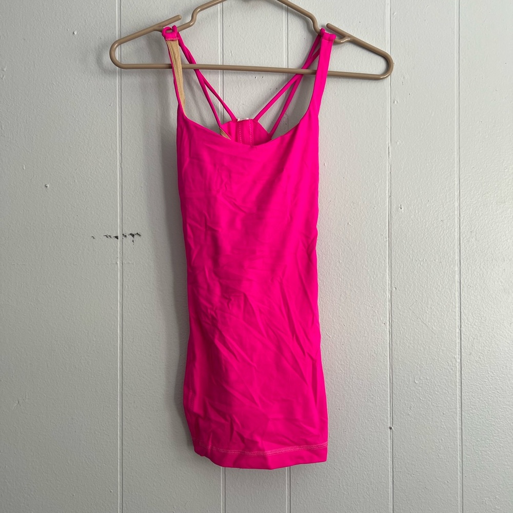 Bright Pink Lululemon Tank Top